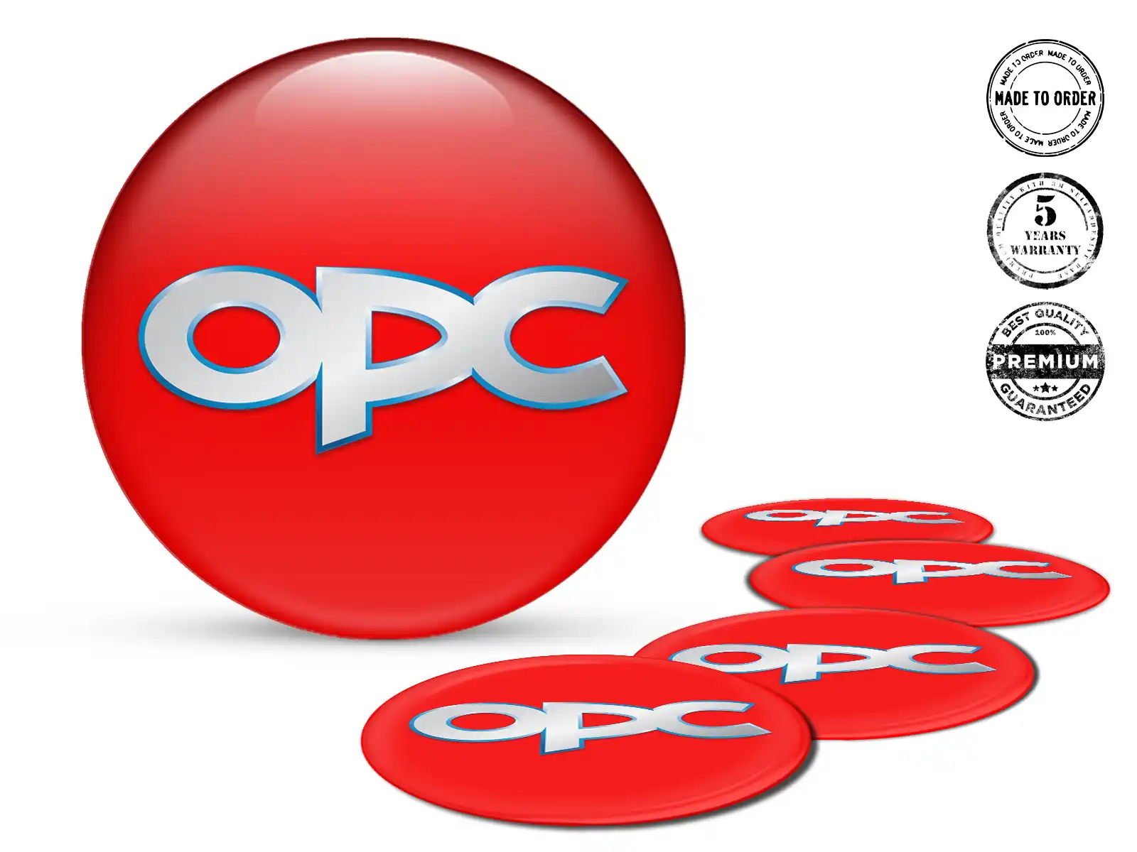Opel Logo Étiquette Bombée Design Silicone Premium